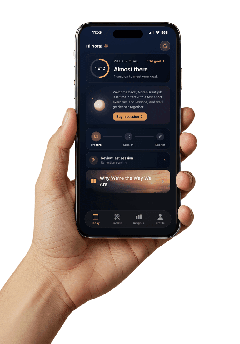 Nervana app home screen