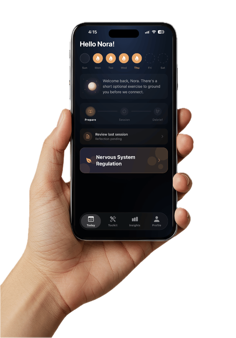 Nervana app home screen